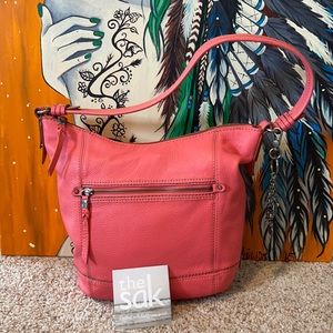 the sak coral leather purse